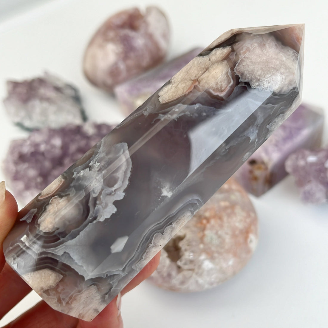 Flower Agate healing properties - Shiny Crystals