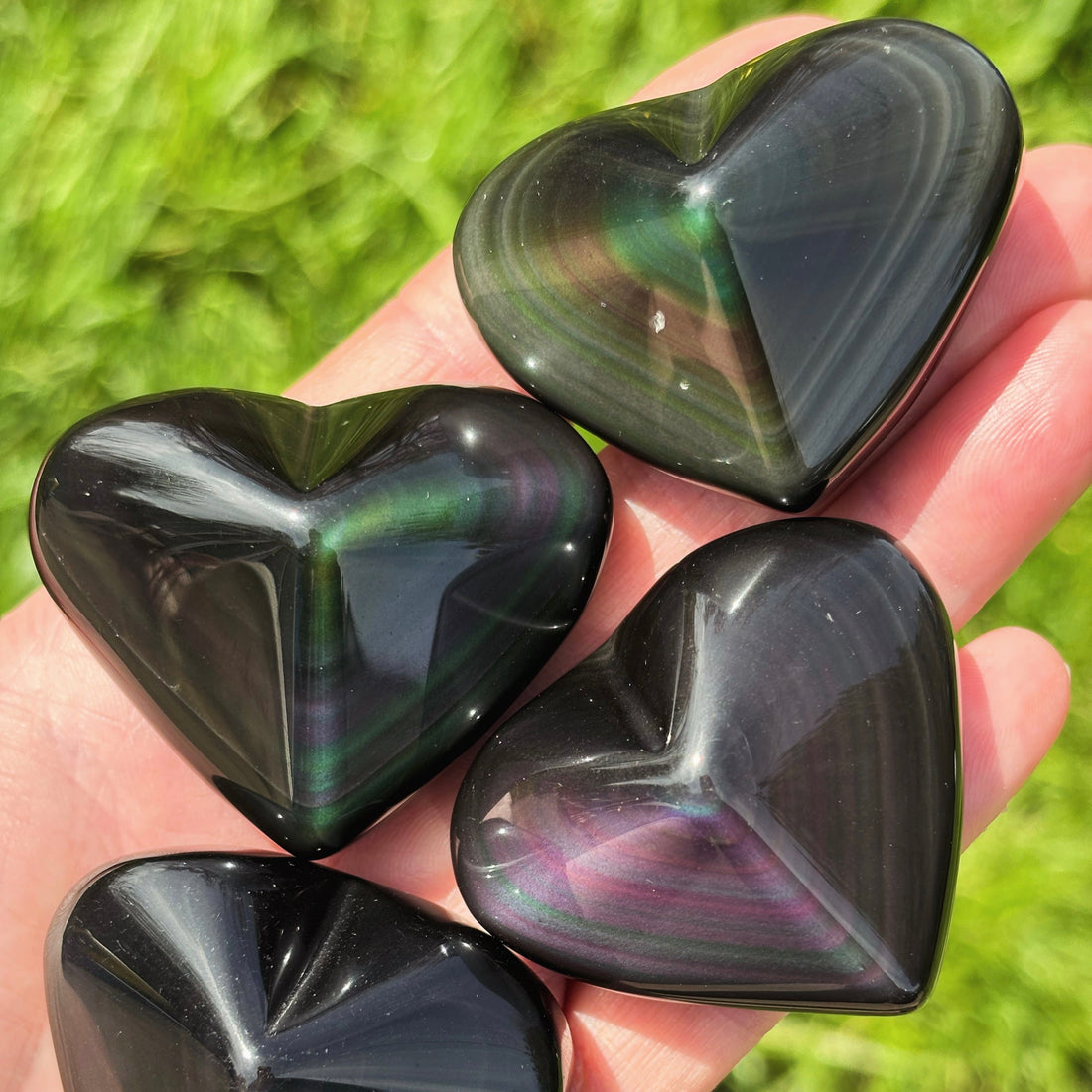 Rainbow Obsidian healing properties - Shiny Crystals