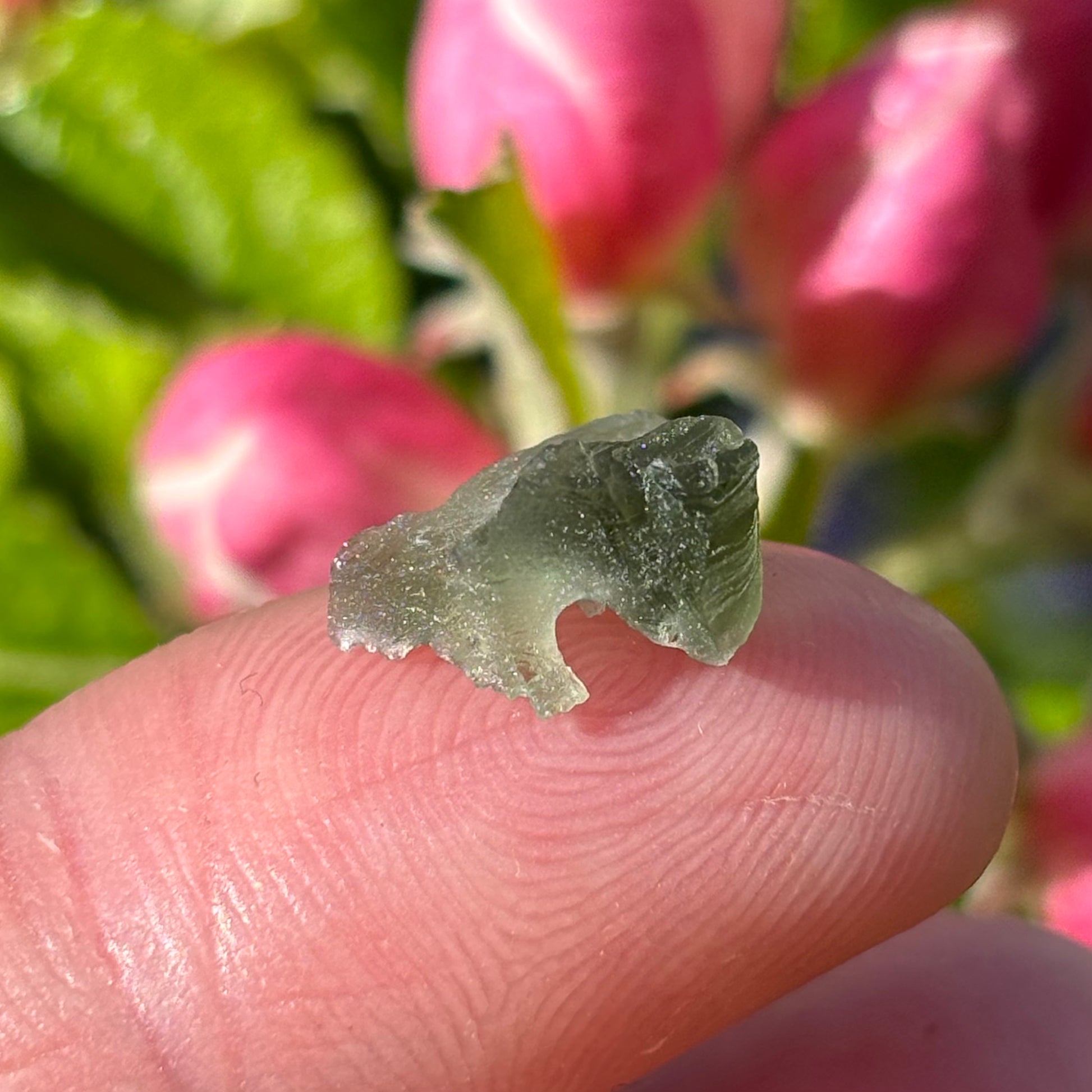 Natural Moldavite | 0.47g - Shiny Crystals