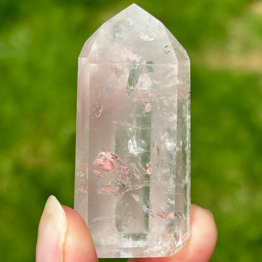 Baby Pink Lithium Quartz Point | F - Shiny Crystals