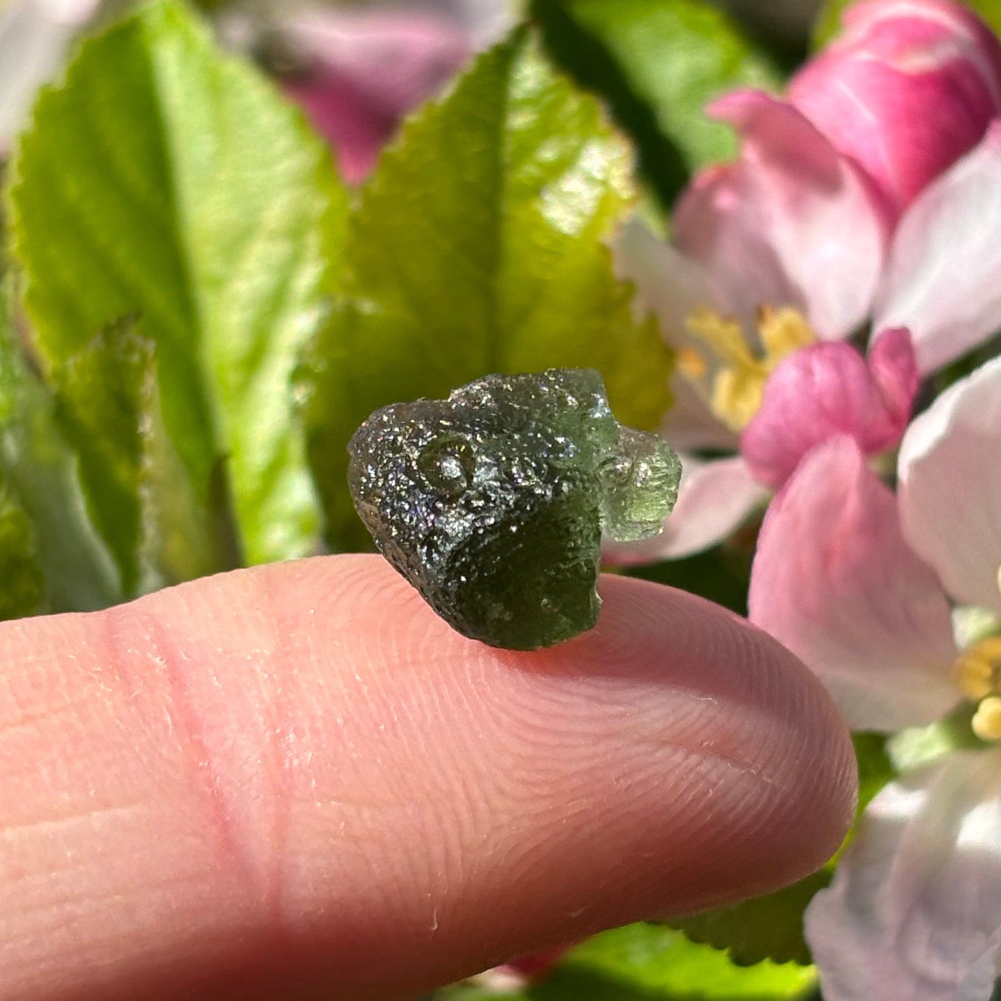 Natural Moldavite | 0.71g - Shiny Crystals