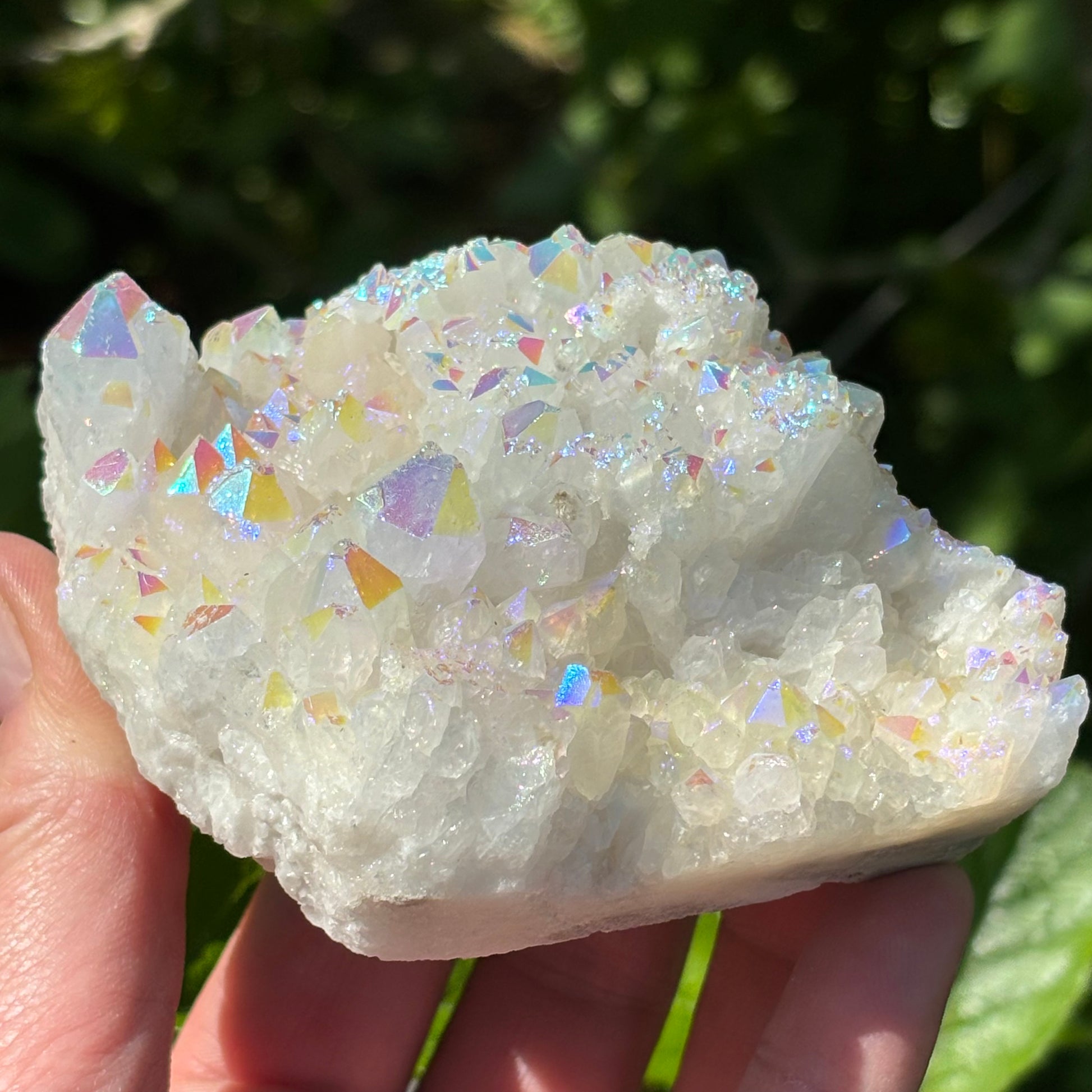 Angel Aura Quartz Cluster | G - Shiny Crystals