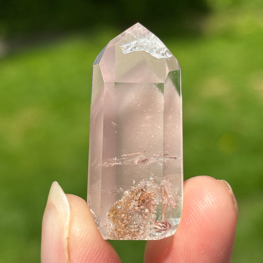 Baby Pink Lithium Quartz Point | I - Shiny Crystals