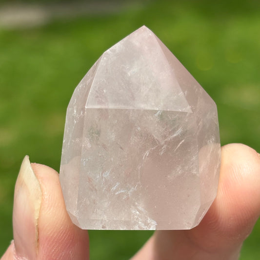 Baby Pink Lithium Quartz Point | J - Shiny Crystals