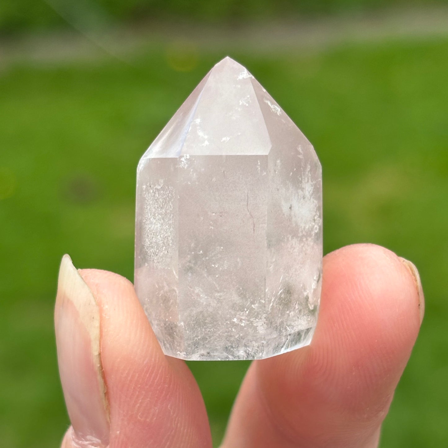 Baby Pink Lithium Quartz Point | O - Shiny Crystals