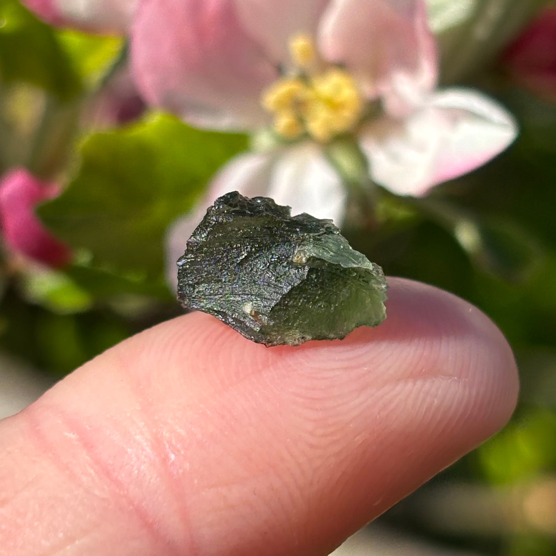 Natural Moldavite | 0.70g - Shiny Crystals