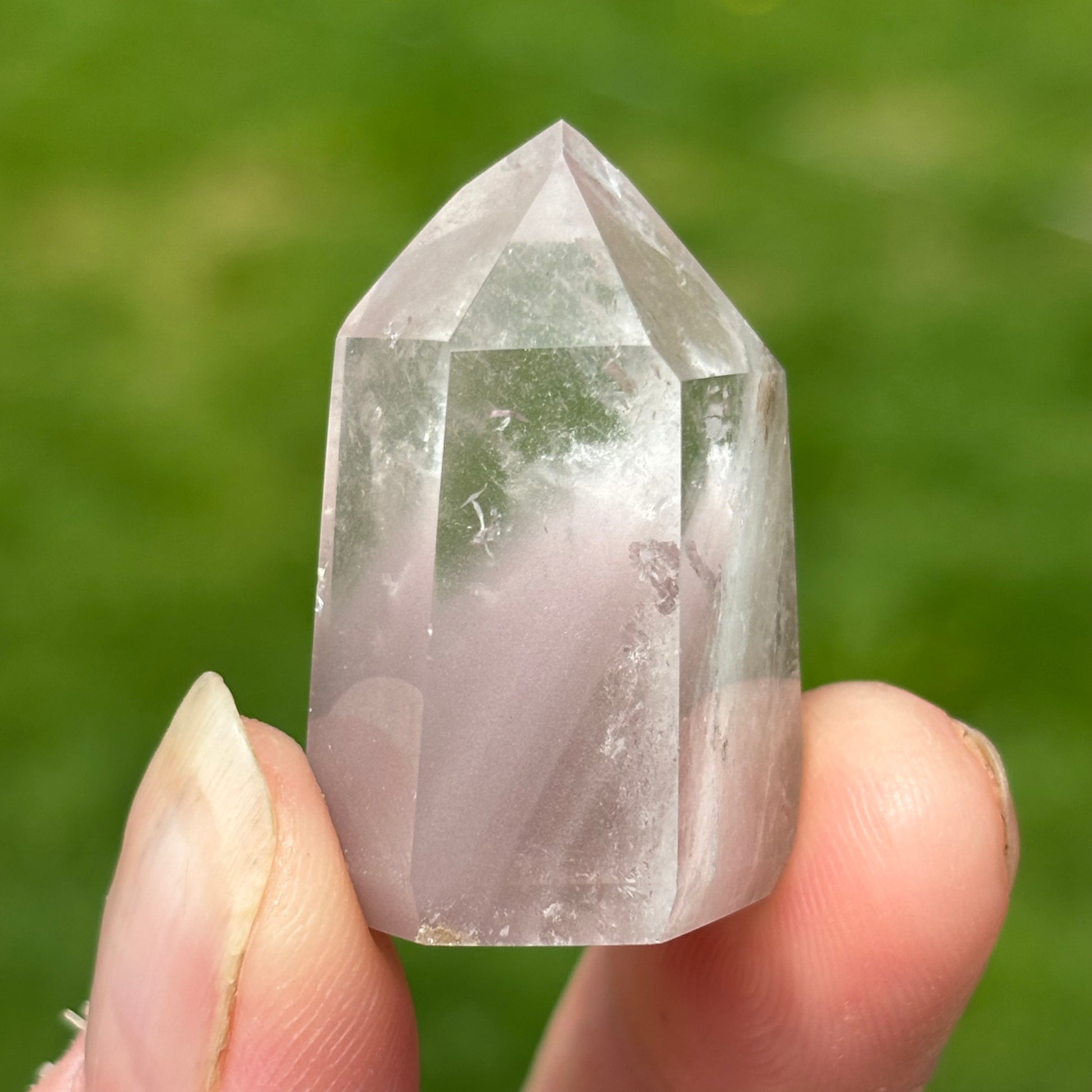 Baby Pink Lithium Quartz Point | K - Shiny Crystals