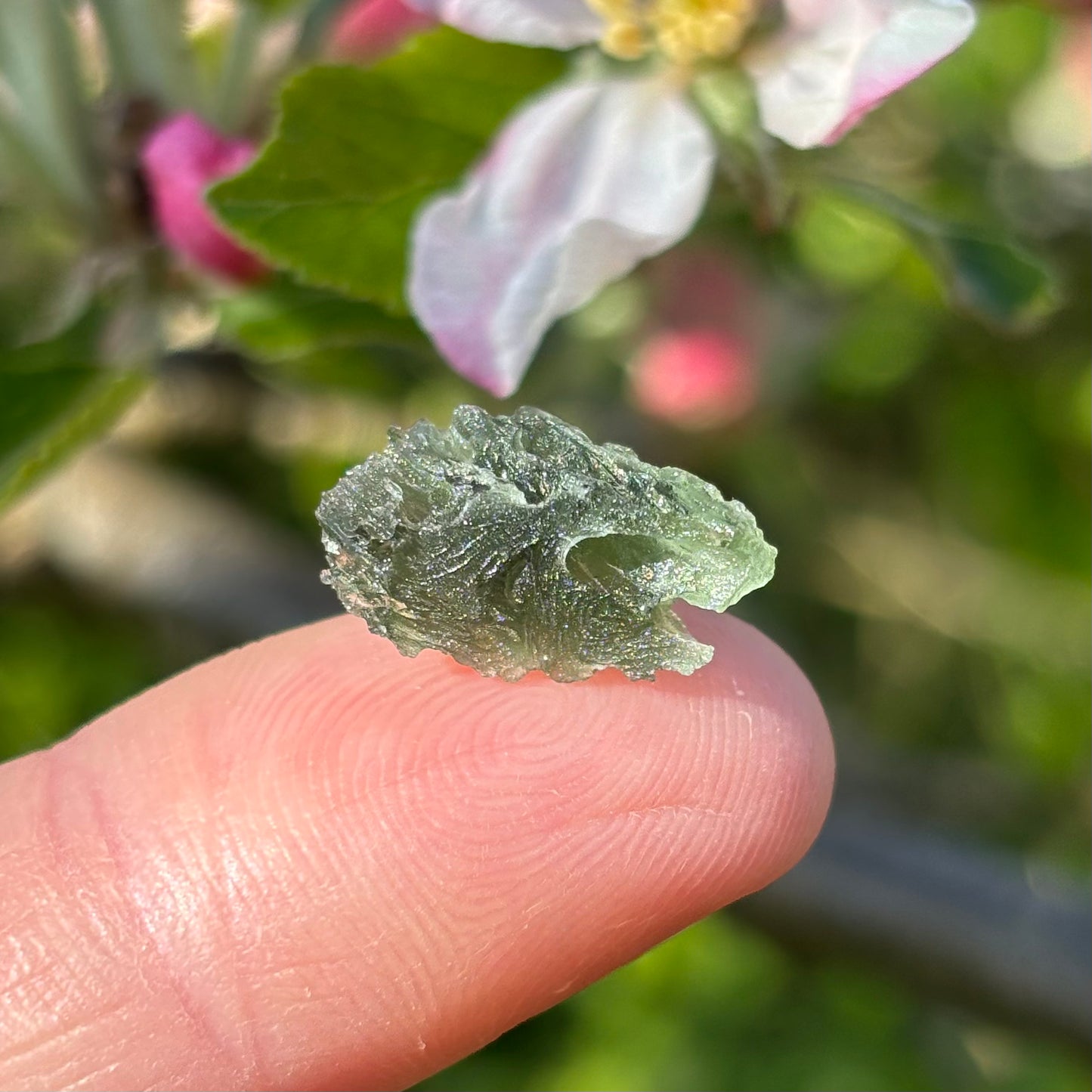 Natural Moldavite | 1.05g - Shiny Crystals