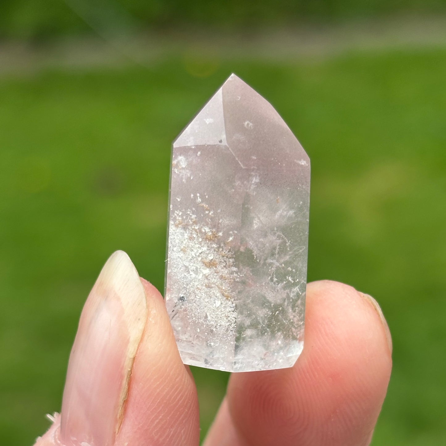 Baby Pink Lithium Quartz Point | N - Shiny Crystals