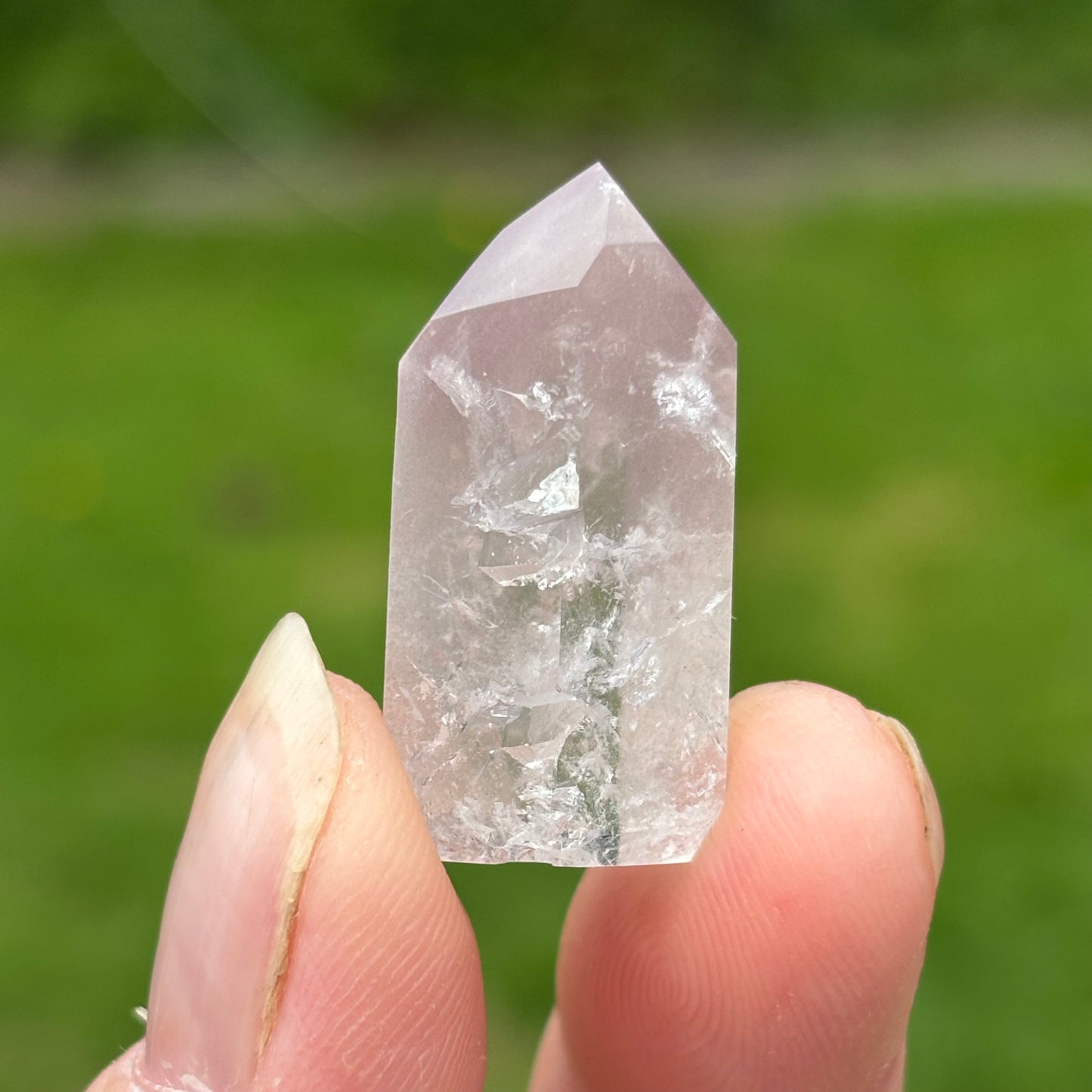 Baby Pink Lithium Quartz Point | N - Shiny Crystals