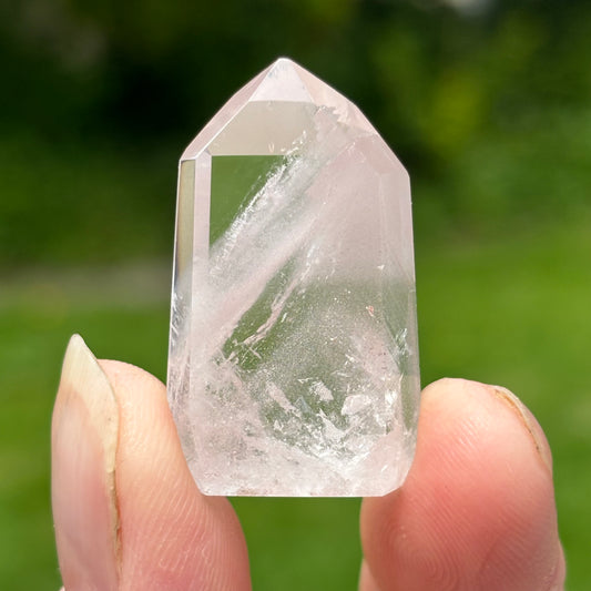 Baby Pink Lithium Quartz Point | H - Shiny Crystals