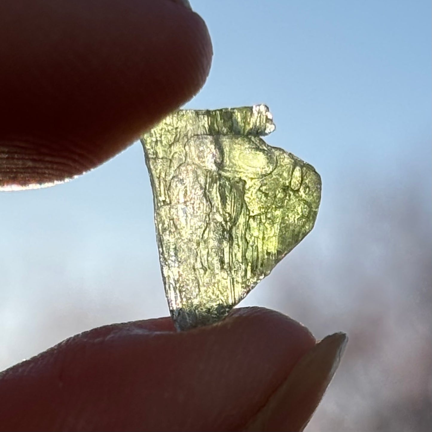 Natural Moldavite | 0.47g - Shiny Crystals