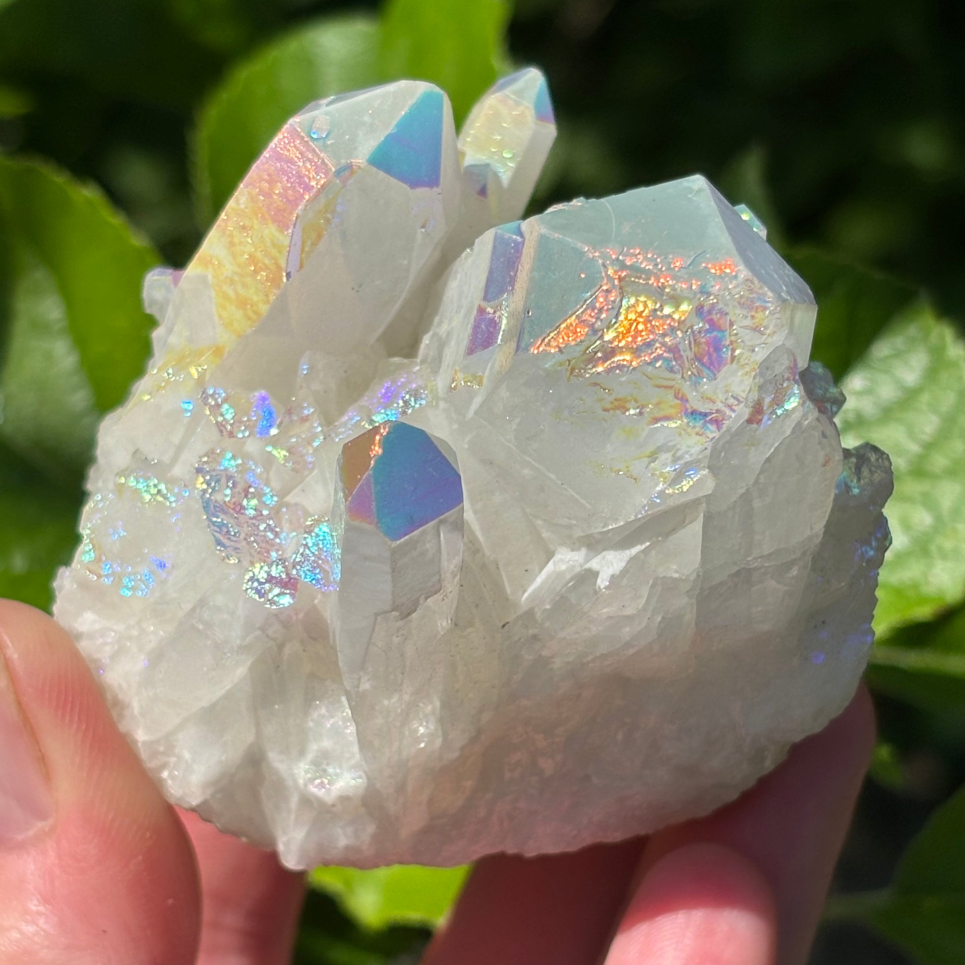 Angel Aura Quartz Cluster | E - Shiny Crystals