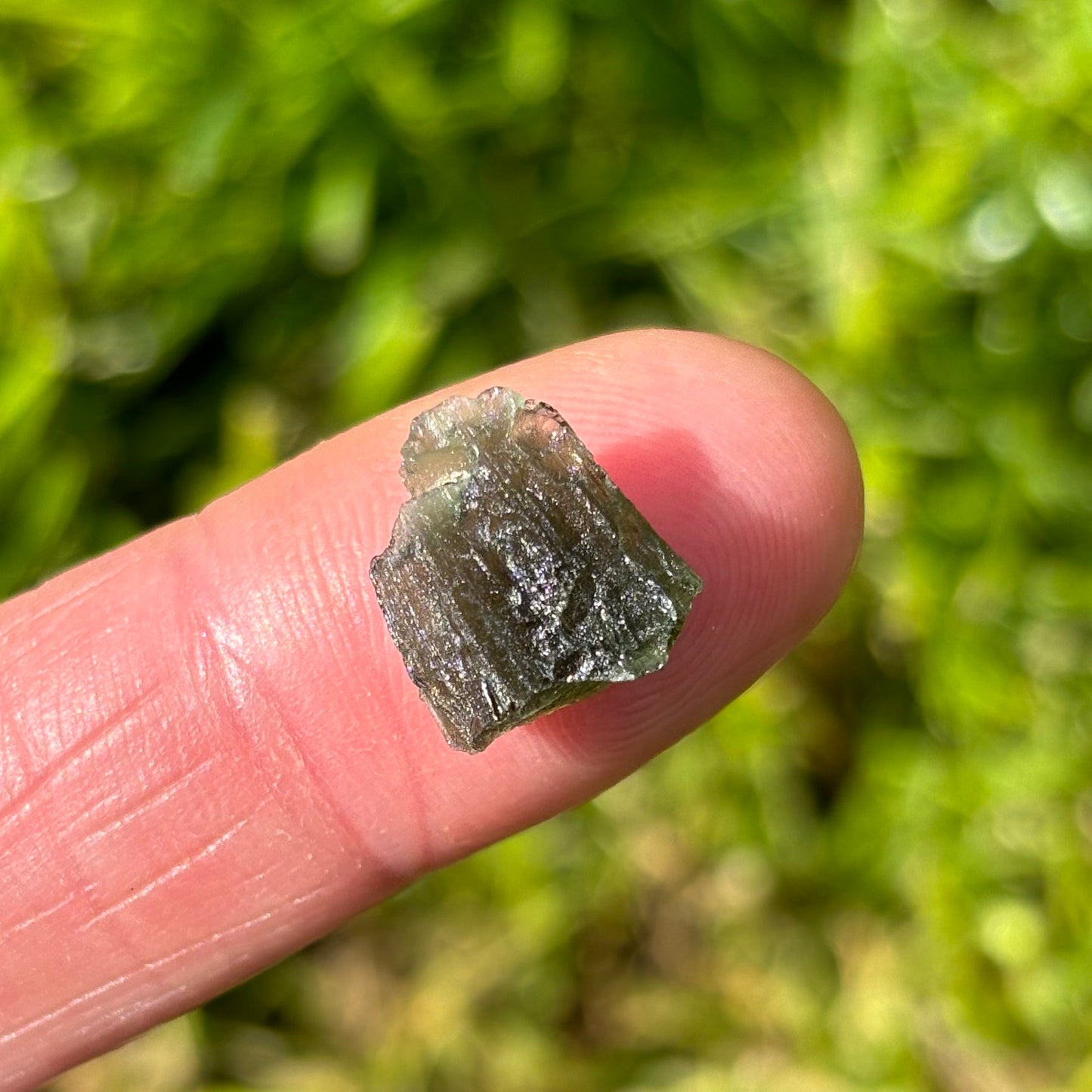 Natural Moldavite | 1.08g - Shiny Crystals