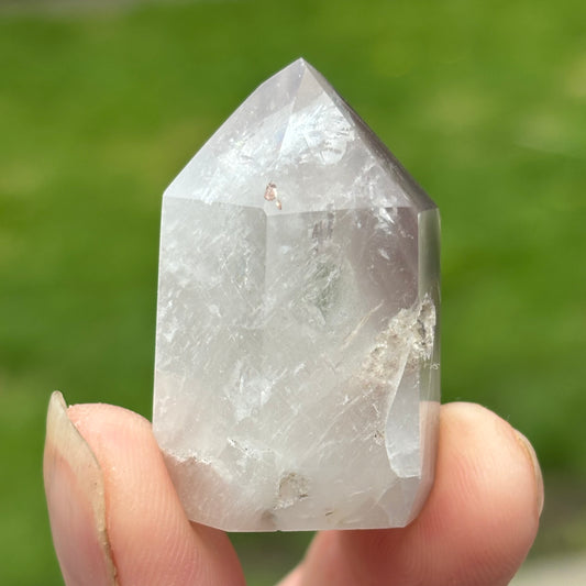 Baby Pink Lithium Quartz Point | L - Shiny Crystals