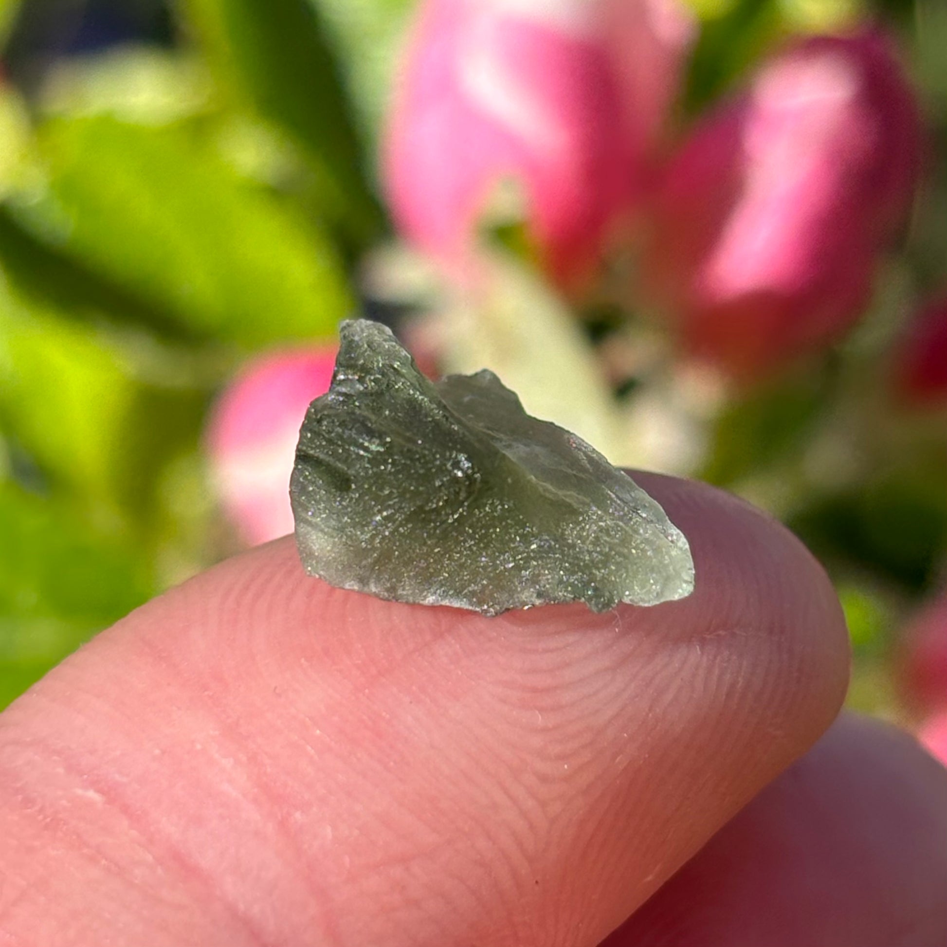 Natural Moldavite | 0.47g - Shiny Crystals