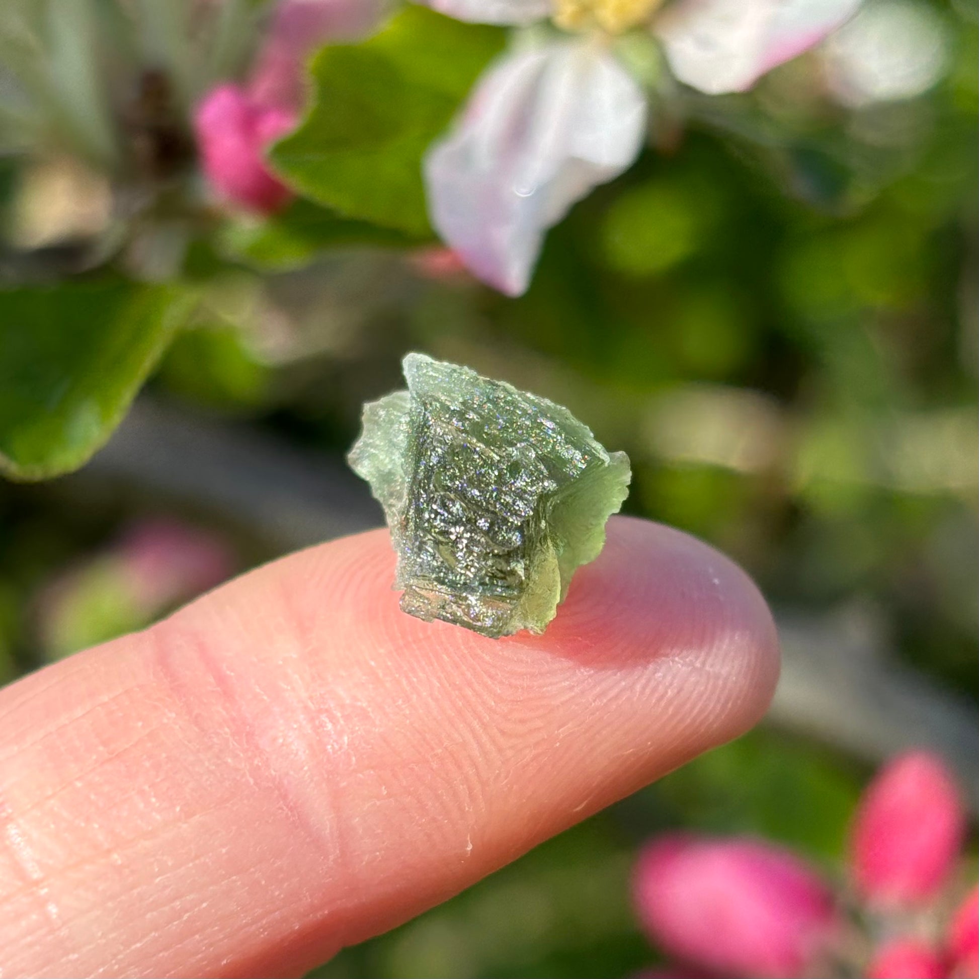 Natural Moldavite | 1.05g - Shiny Crystals