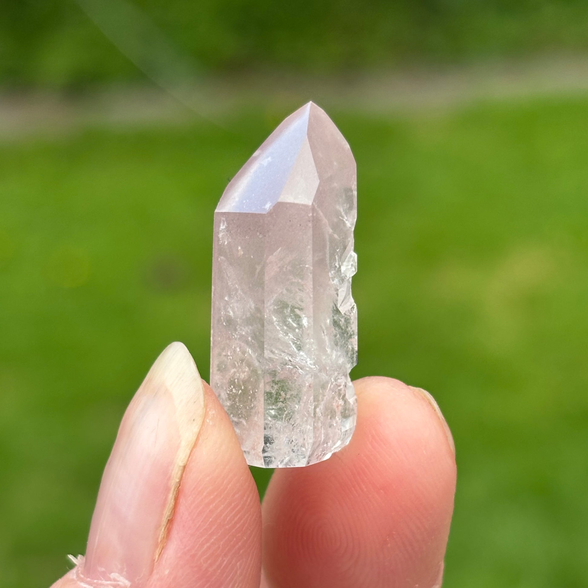 Baby Pink Lithium Quartz Point | N - Shiny Crystals