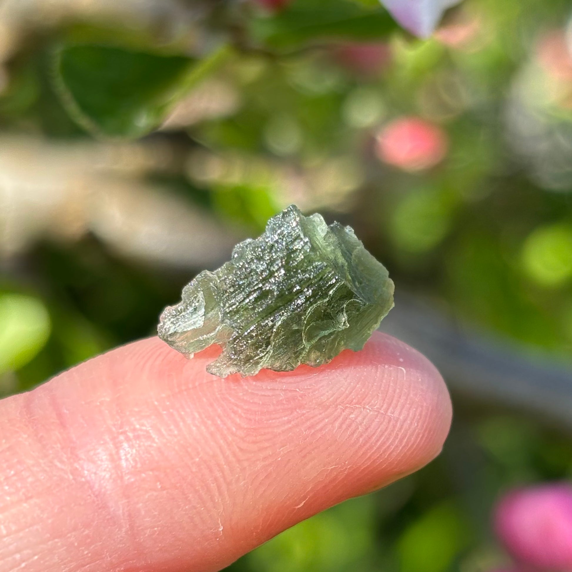 Natural Moldavite | 1.05g - Shiny Crystals