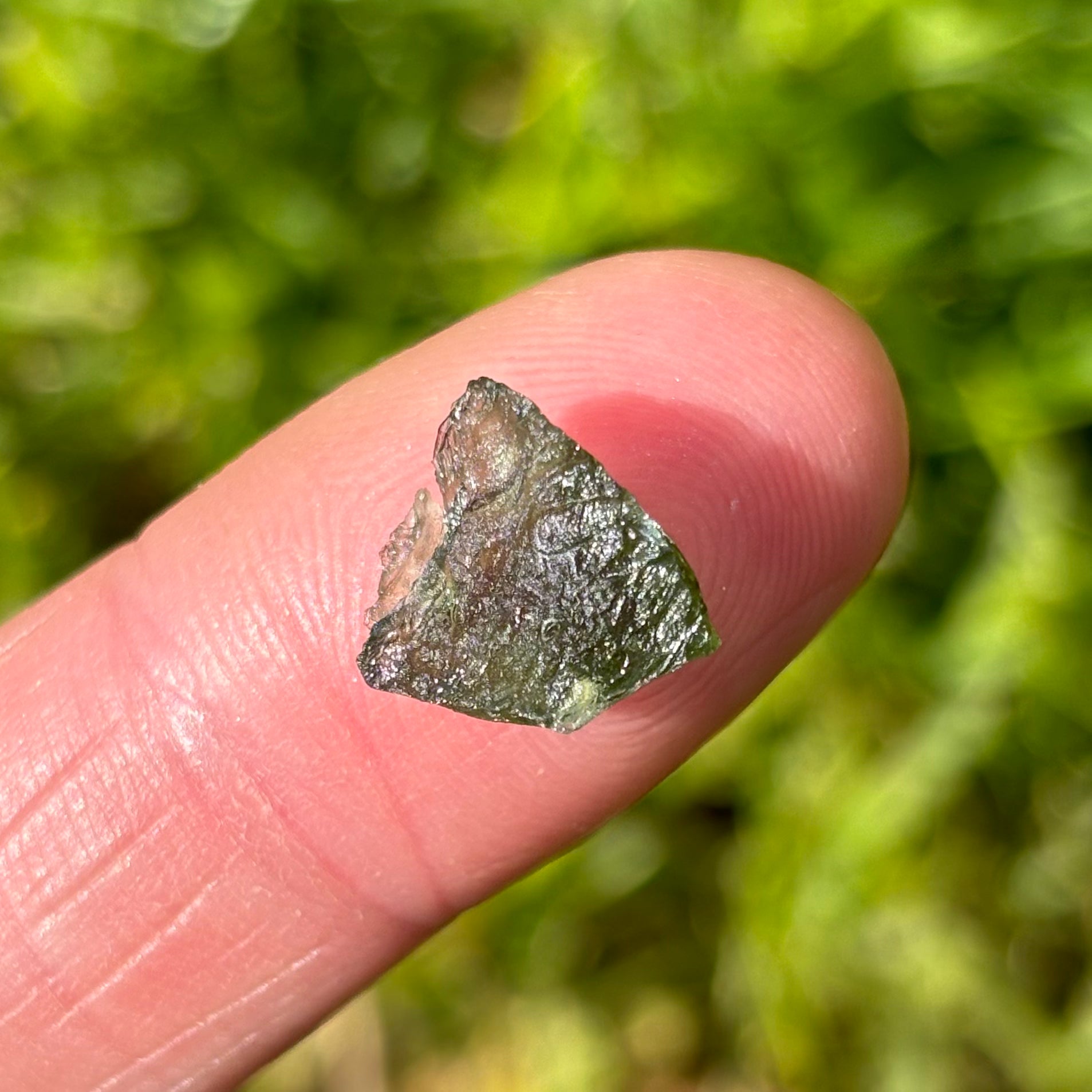 Natural Moldavite | 0.70g - Shiny Crystals