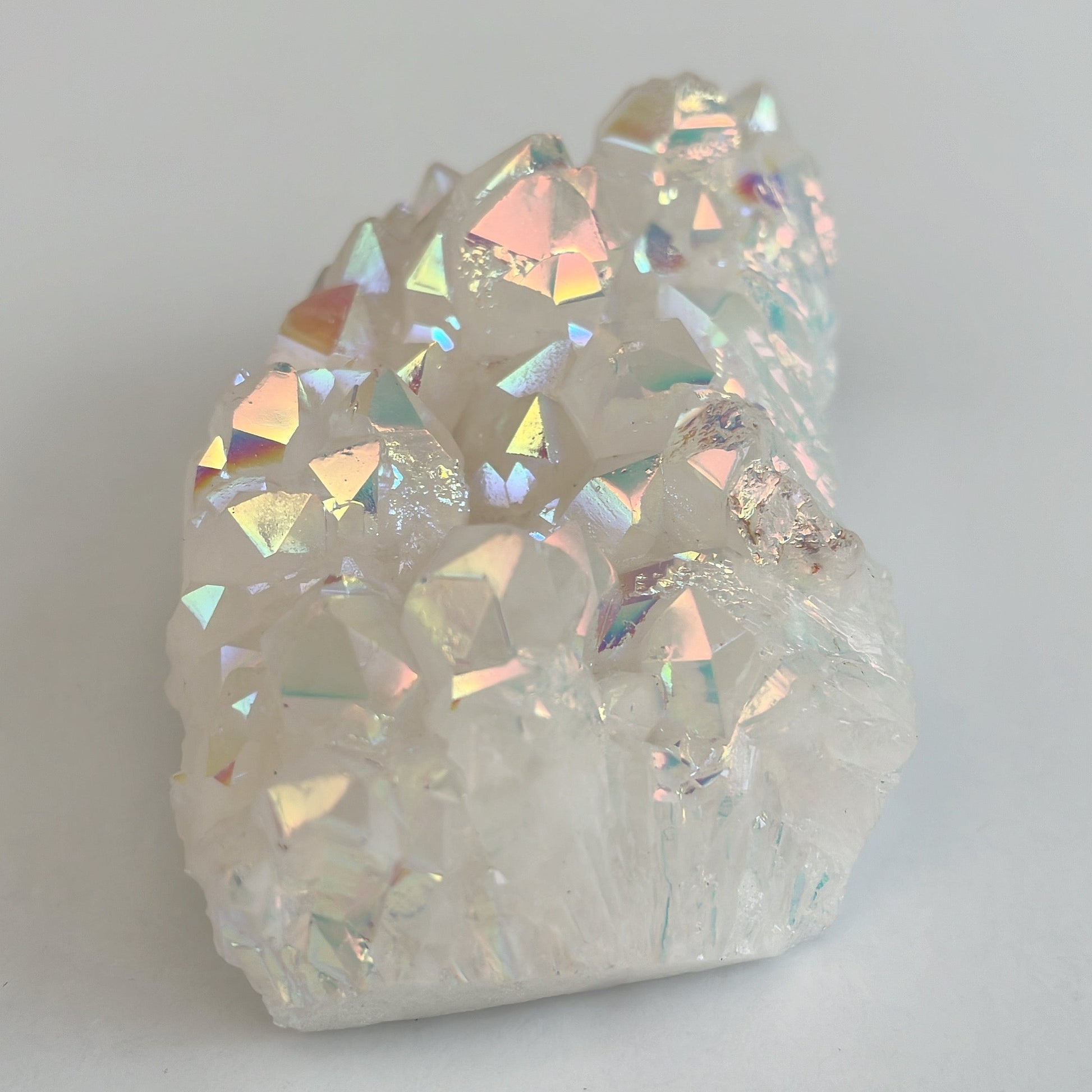 Angel Aura Quartz Cluster | A - Shiny Crystals