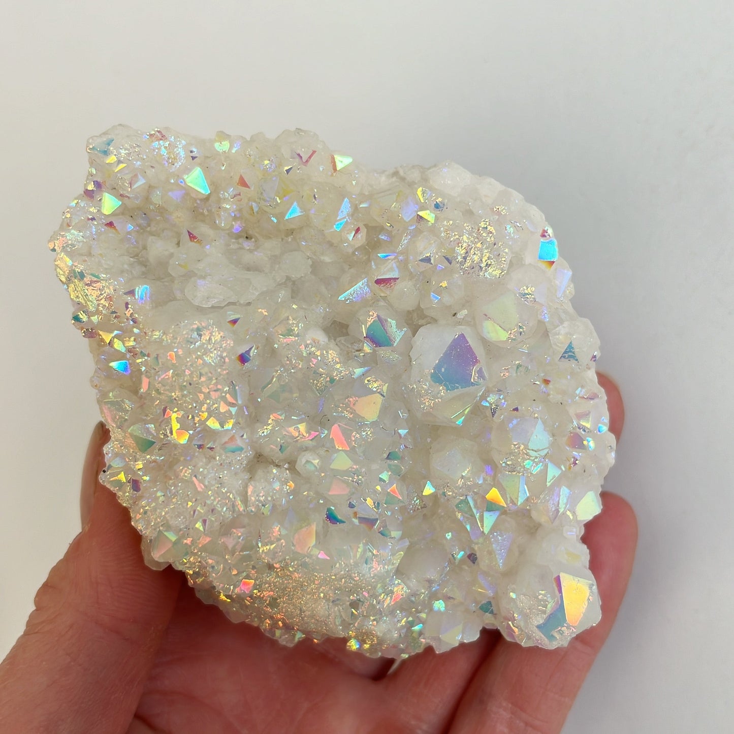 Angel Aura Quartz Cluster | G - Shiny Crystals