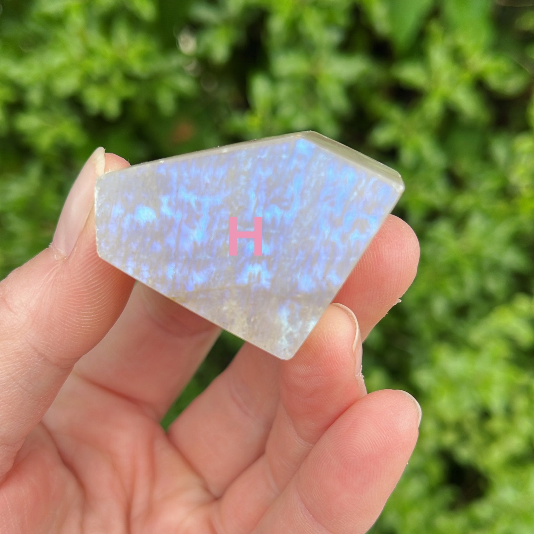 Blue Moonstone Freeform | A - H - Shiny Crystals