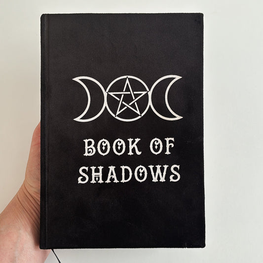 Book of Shadows Velvet Notebook - A5 - Shiny Crystals