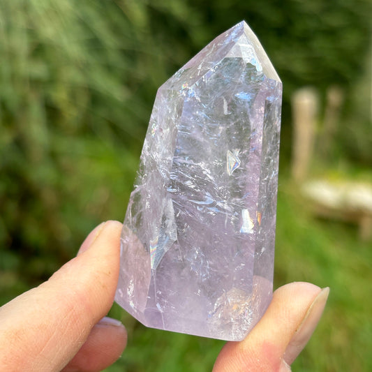 Brazilian Phantom Amethyst Point 99g - Shiny Crystals