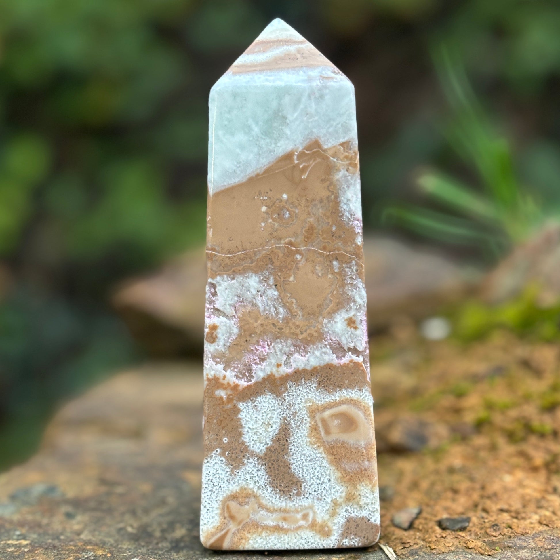 Caribbean Calcite Obelisk Tower | A - Shiny Crystals