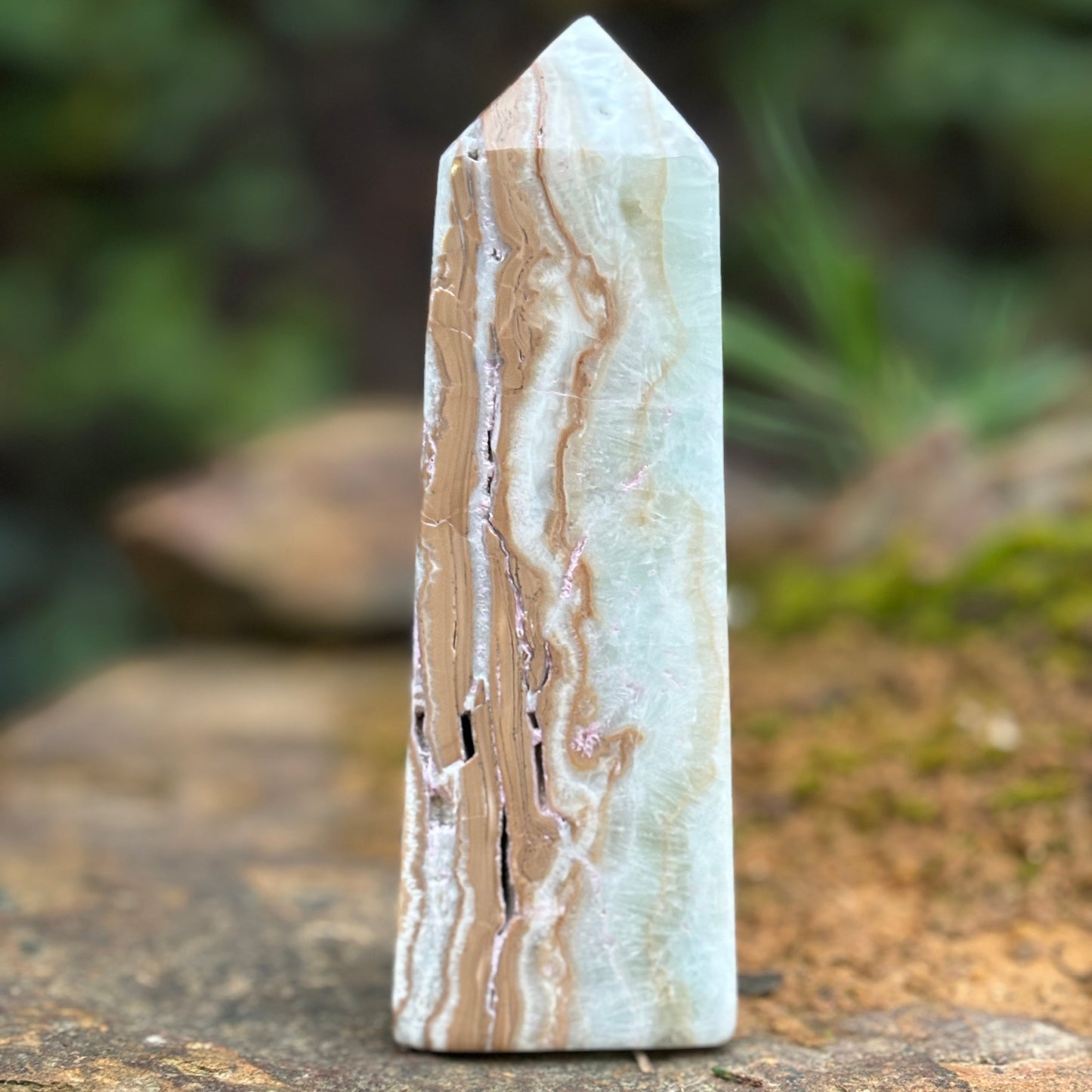 Caribbean Calcite Obelisk Tower | A - Shiny Crystals