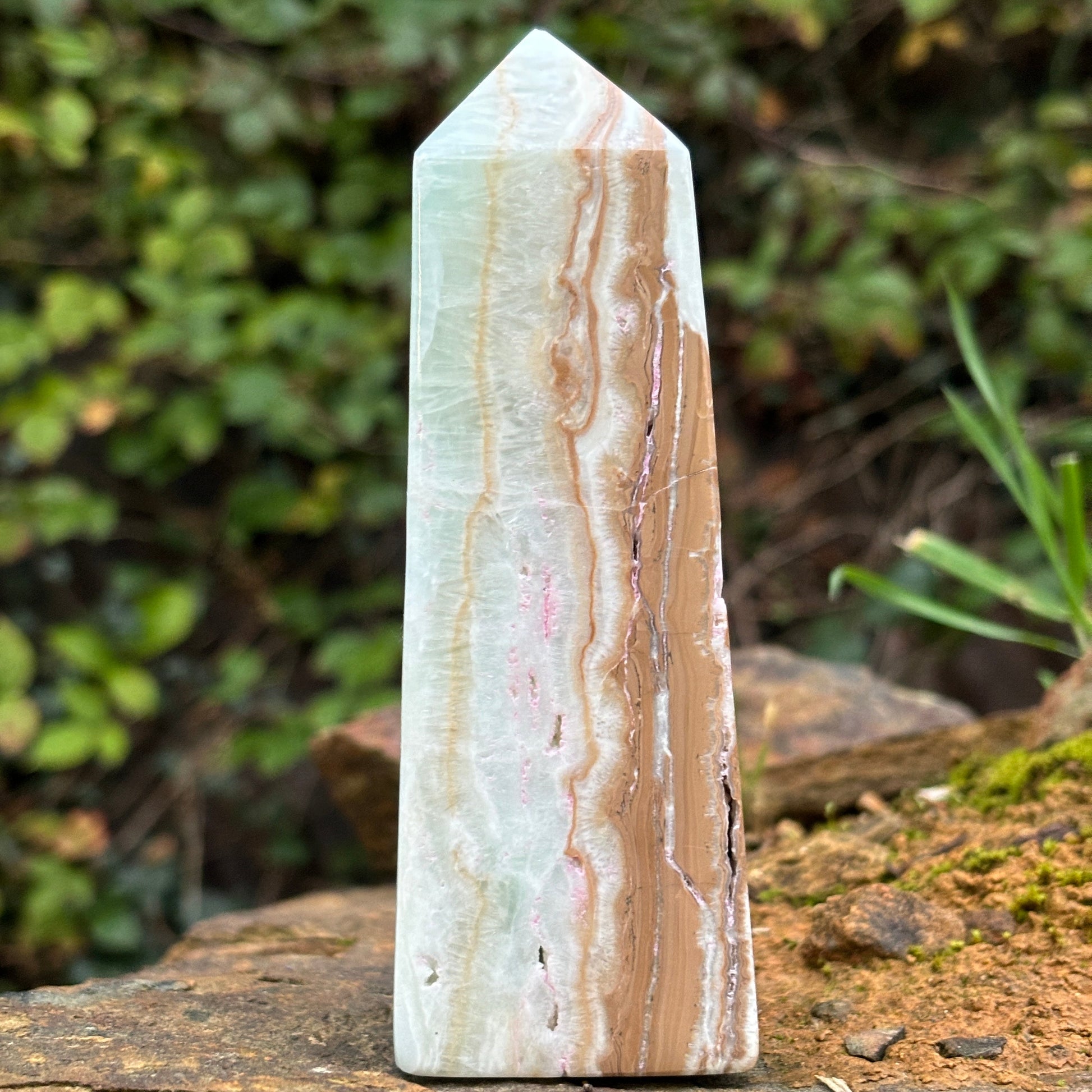 Caribbean Calcite Obelisk Tower | A - Shiny Crystals