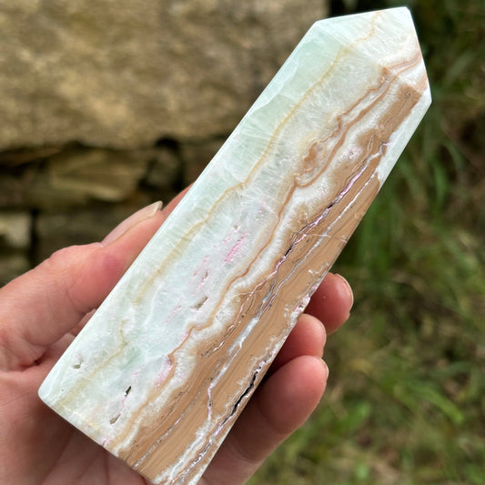 Caribbean Calcite Obelisk Tower | A - Shiny Crystals