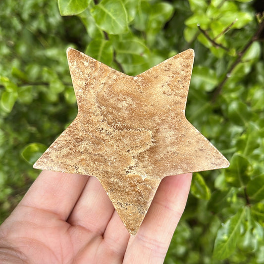 Chocolate Calcite Star | E - Shiny Crystals