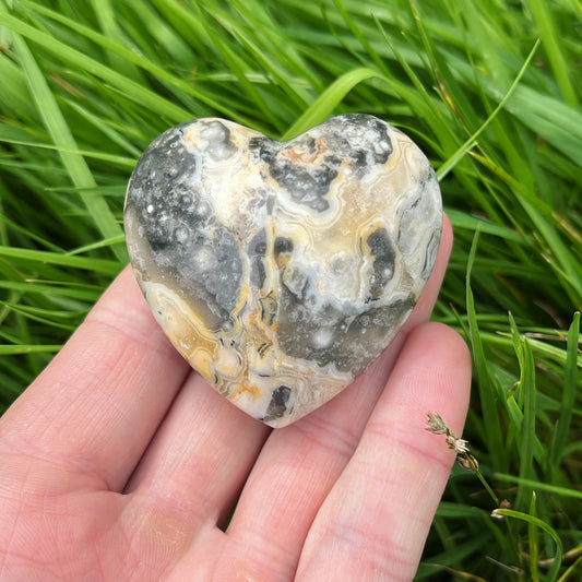 Crazy Lace Agate Heart | A - Shiny Crystals