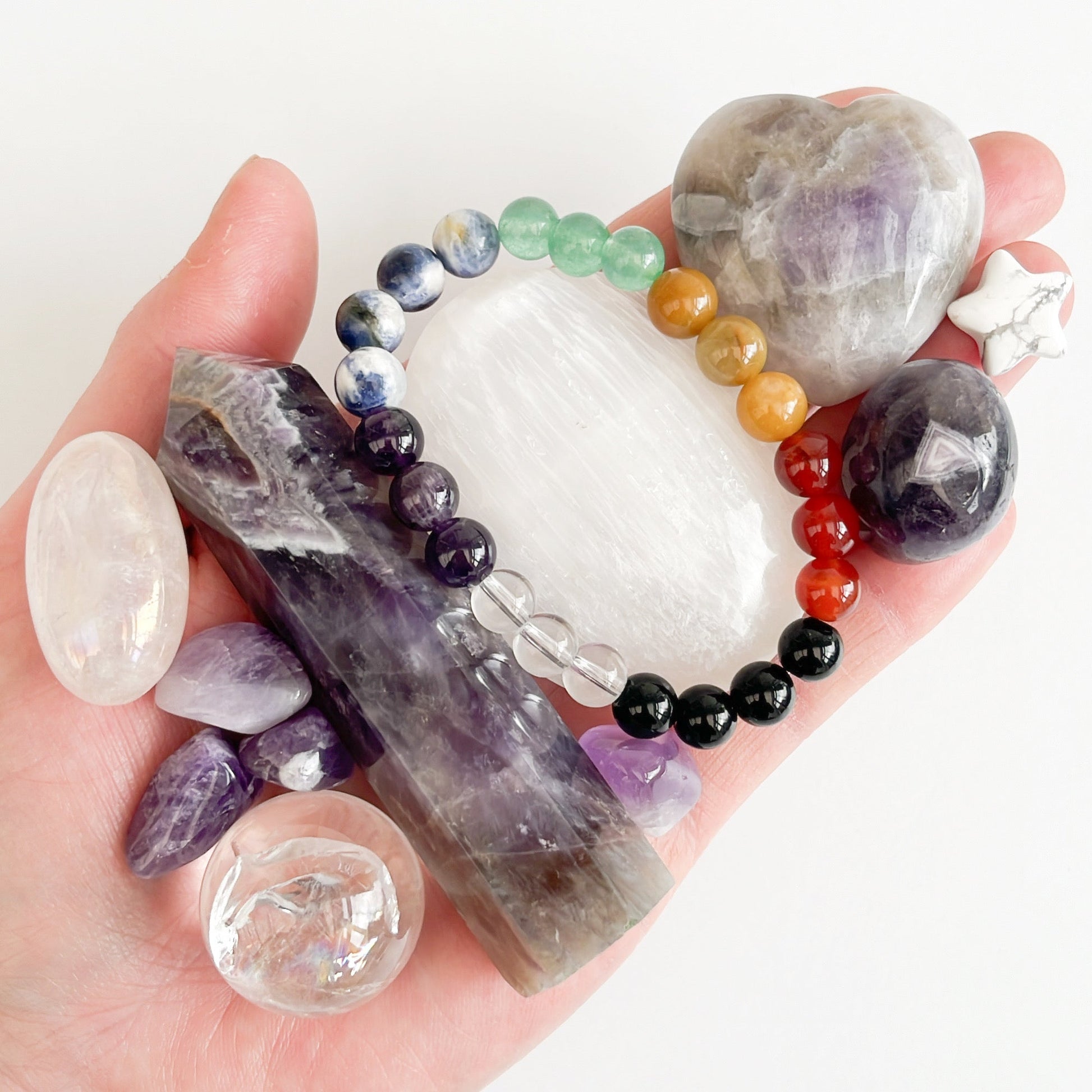 “Divine Connection” 💜 Crown Chakra Bundle - Shiny Crystals