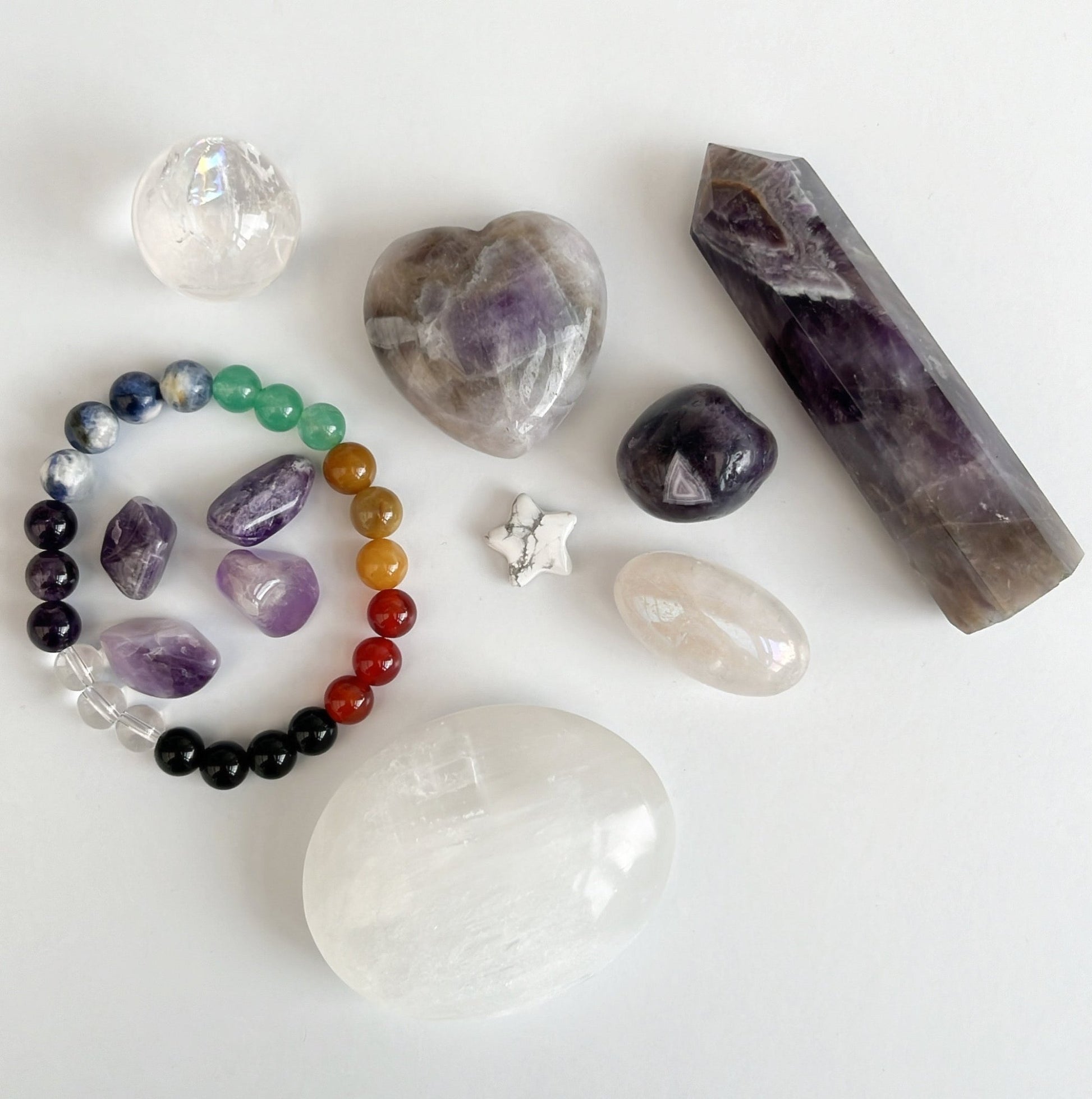 “Divine Connection” 💜 Crown Chakra Bundle - Shiny Crystals