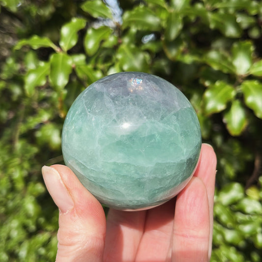 Fluorite Sphere | B - Shiny Crystals