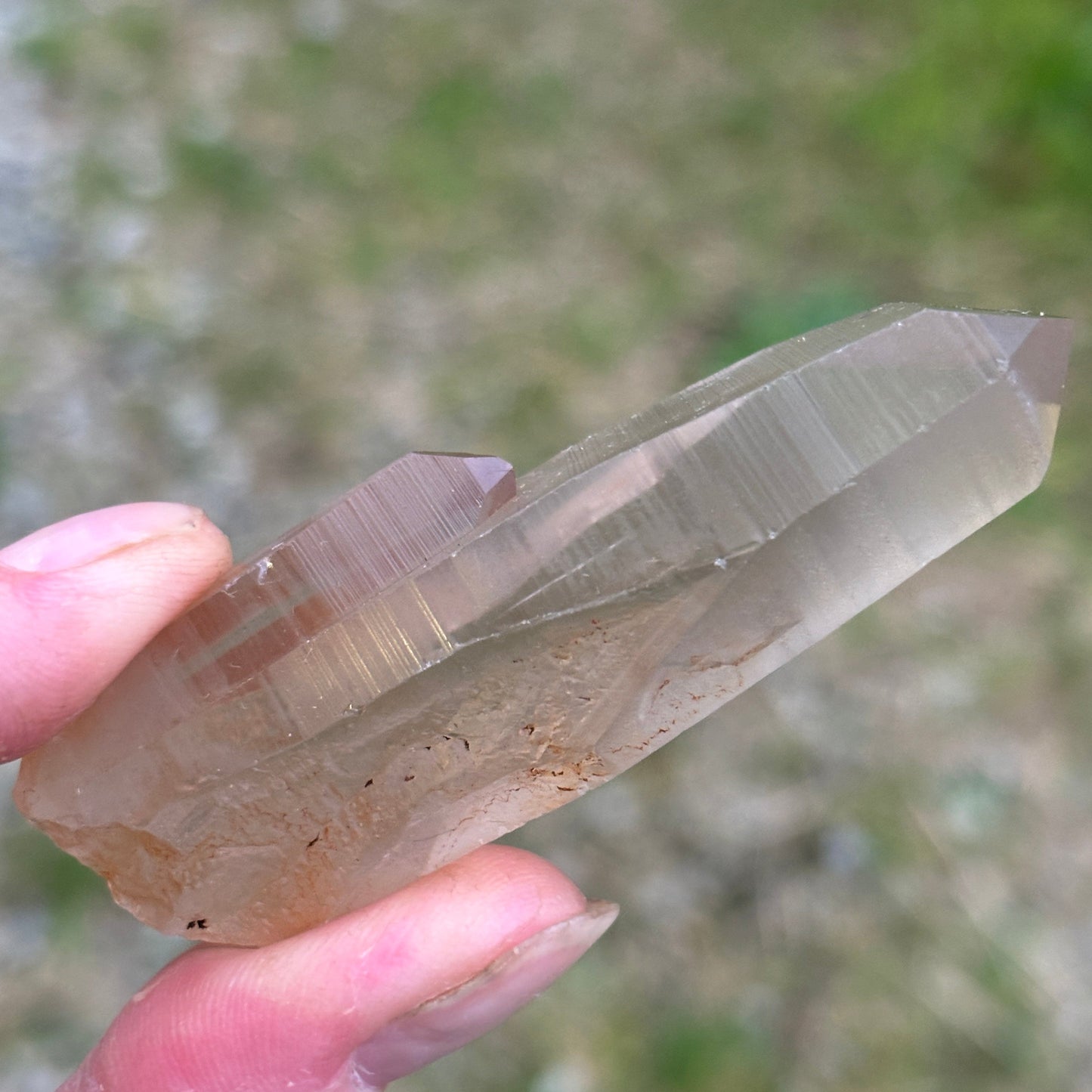 Golden Lemurian Quartz Raw Crystal #1 - Shiny Crystals