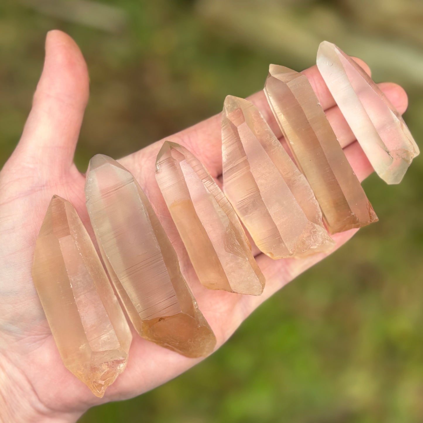 Golden Lemurian Quartz Raw Crystal - Shiny Crystals