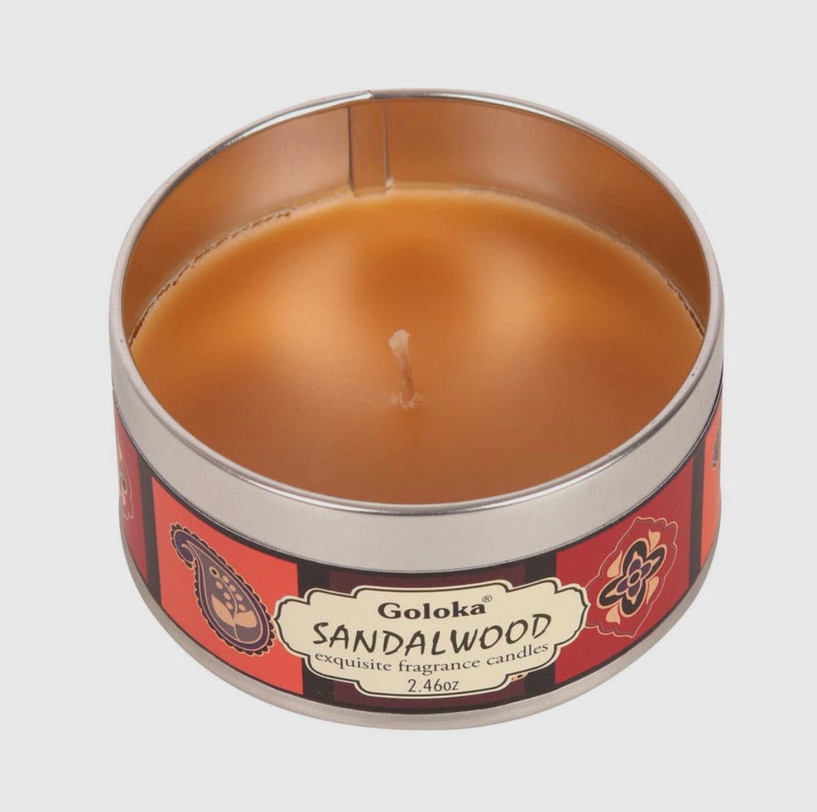 Goloka Sandalwood Soya Candle - Shiny Crystals