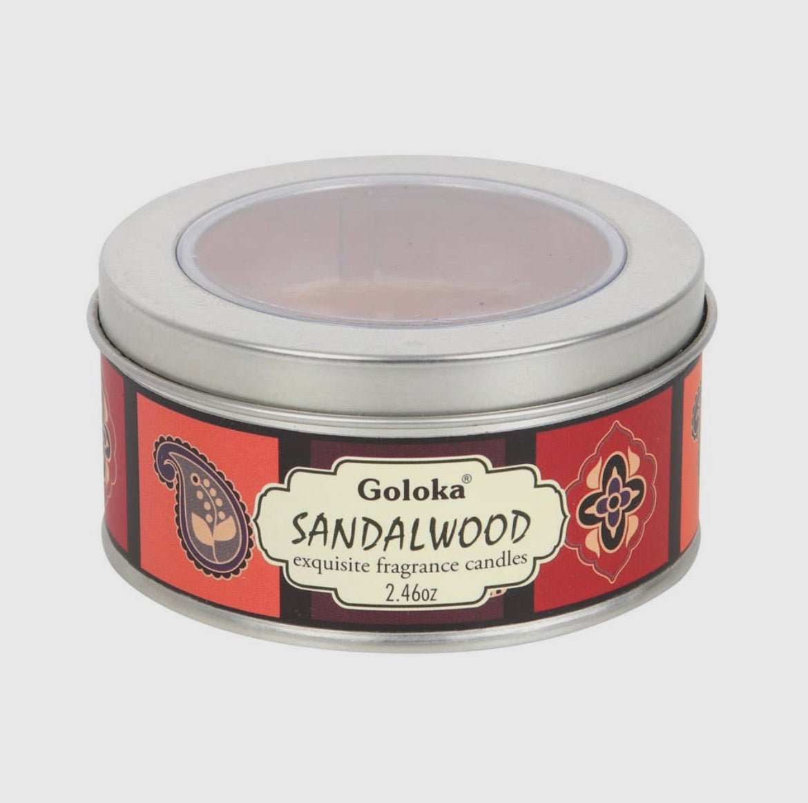 Goloka Sandalwood Soya Candle - Shiny Crystals