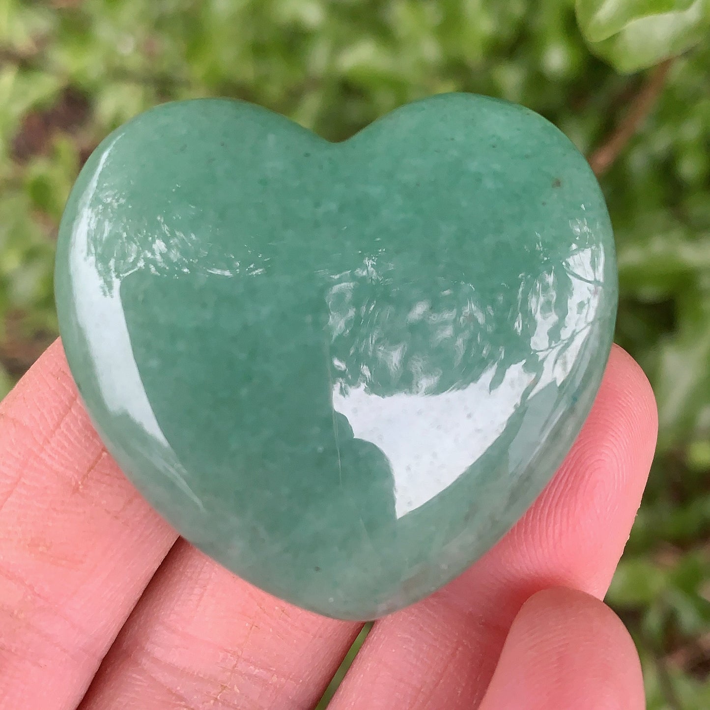 Green Aventurine Heart - Shiny Crystals