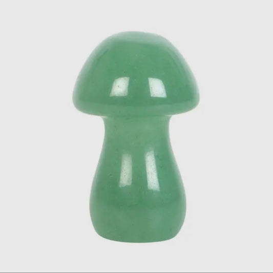 Green Aventurine Mushroom - Shiny Crystals