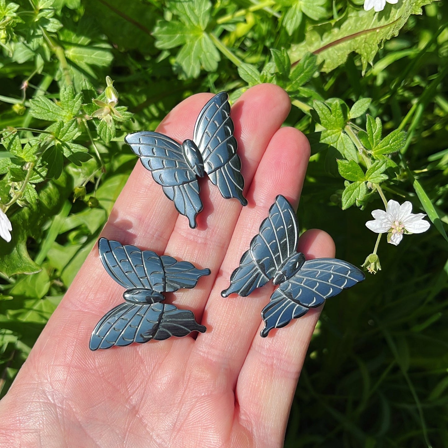 Hematite Butterfly - Shiny Crystals