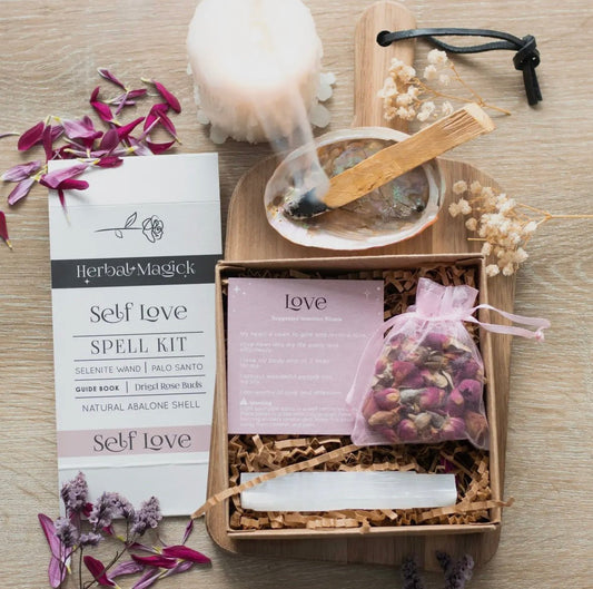 Herbal Magick Self Love Spell Kit - Shiny Crystals