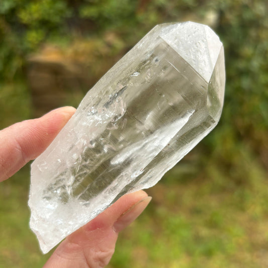 Lemurian Quartz Raw Crystal 161g - Shiny Crystals