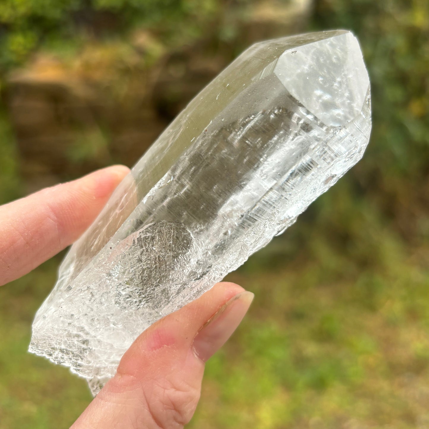 Lemurian Quartz Raw Crystal 161g - Shiny Crystals