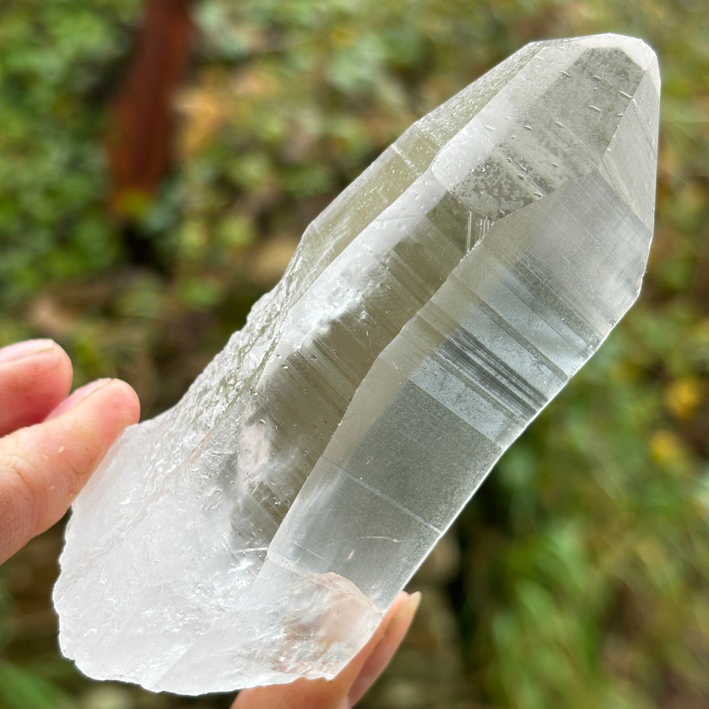 Lemurian Quartz Raw Crystal from Brazil 249g - Shiny Crystals