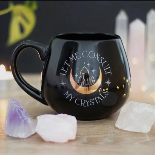 Let Me Consult My Crystals Rounded Mug - Shiny Crystals